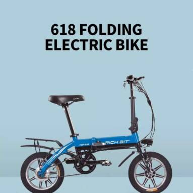 €809 with coupon for RICH BIT RT-618 10Ah 36V 250W 14 inch Folding Electric Bicycle 50-60KM Mileage Range Moped Electric Bike from EU CZ warehouse BANGGOOD
