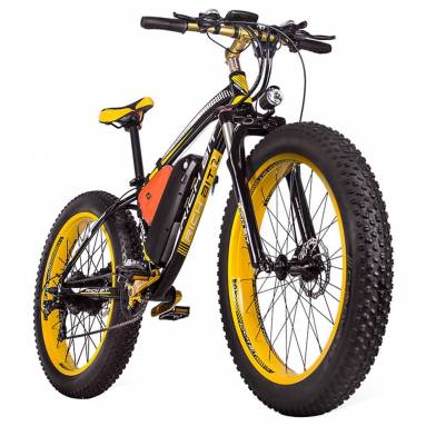 €1860 with coupon for RICH BIT TOP-022 26” 48V 17Ah 1000W Electric Mountain Bike 21 Speed Electric Bike 35km/h Top Speed 60km Mileage Range Max Load 185kg – Yellow EU CZ WAREHOUSE from BANGGOOD