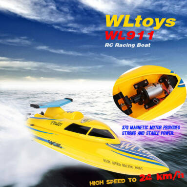 Get 45% Off For Original WLtoys WL911 High Speed 24km/h RC Boat from RCMOMENT