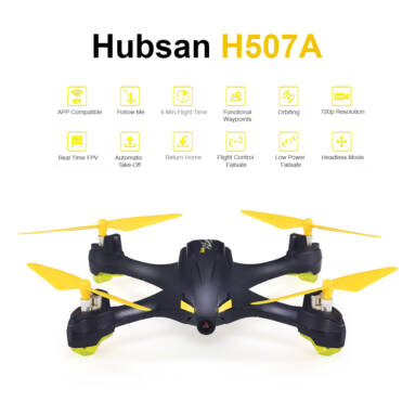 43% OFF Hubsan H507A Wifi FPV Selfie Drone RC Quadcopter,limited offer $79.99 from TOMTOP Technology Co., Ltd