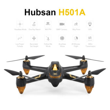 $11 Off Hubsan H501A X4 Air Pro Wifi FPV Brushless RC Quadcopter,free shipping $208.99(Code:TT4224) from TOMTOP Technology Co., Ltd