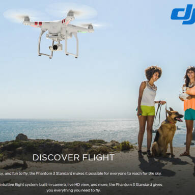 $70 Off DJI Phantom 3 Standard RC Quadcopter,free shipping $399.99(Code:TTRM4231) from TOMTOP Technology Co., Ltd