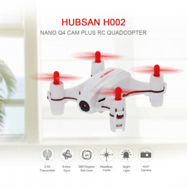 61% OFF Hubsan H002 Nano Q4 480P Camera RC Quadcopter,limited offer $15.99 from TOMTOP Technology Co., Ltd