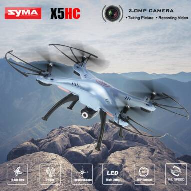 74% OFF SYMA X5HC 2.4G RC Quadcopter – Blue,limited offer $23.99 from TOMTOP Technology Co., Ltd