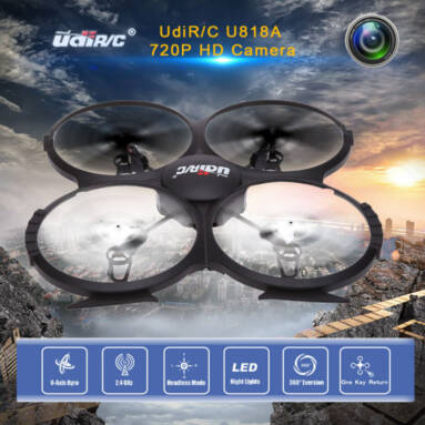 Get 28% Off For Original Upgraded UdiRC UdiR/C U818A HD 6-Axis Gyro RC Quadcopter RTF UFO from RCMOMENT