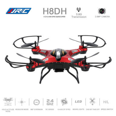 Get $10 Off For JJRC H8DH 2.4G 4CH 6-axis Gyro 5.8G FPV 2.0MP Camera RTF RC Quadcopter with 3D-flip Set-height Mode Function with code EJ5993 Only $103.61 +free shipping from RCMOMENT
