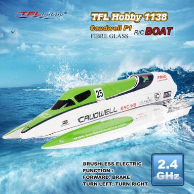 52% OFF TFL Hobby 1138 Caudwell F1 2.4G Racing Brushless Electric RC Boat $209.99,free shipping from TOMTOP Technology Co., Ltd