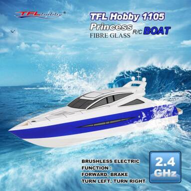 62% OFF TFL Hobby 1105 Princess 2.4G Brushless Electric RC Boat $169.99, free shipping from TOMTOP Technology Co., Ltd