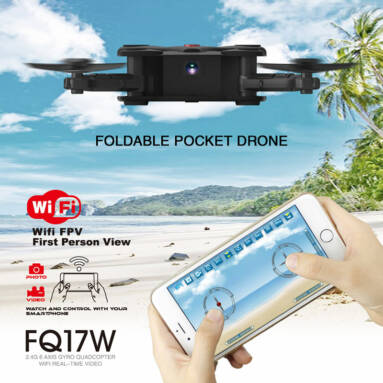 54% OFF FQ777 FQ17W Mini Wifi FPV Foldable RC Quadcopter,limited offer $25.99 from TOMTOP Technology Co., Ltd