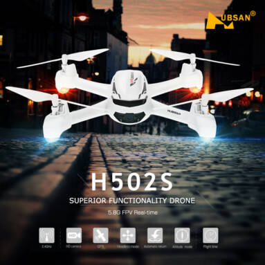 41% OFF Hubsan H502S x4 5.8G FPV RC Quadcopter,limited offer $119.99 from TOMTOP Technology Co., Ltd