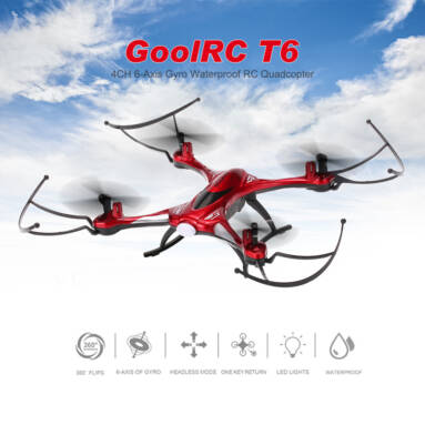59% OFF GoolRC T6 2.4G 4CH 6-Axis Gyro Waterproof Drone£¬limited offer $17.99 from TOMTOP Technology Co., Ltd