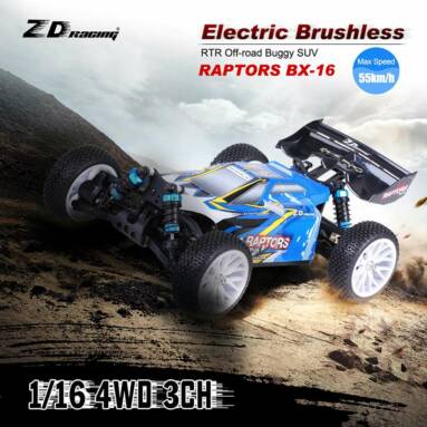 $102.99 For Original ZD Racing RAPTORS BX-16 1/16 4WD RTR Off-road Buggy SUV with code EDM7003 from RCMOMENT