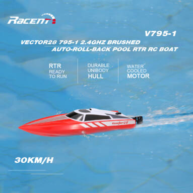 $6 OFF Volantex Vector28 795-1 2.4GHz 30km/h RC Racing Boat – Red,free shipping $29.99(Code:TT7191) from TOMTOP Technology Co., Ltd