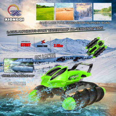 Get 55% Off For XIONGQI 989-393 RC Tank Boat from RCMOMENT