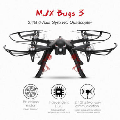 Get 30$ off MJX Bugs 3 2.4G 6-Axis Gyro Brushless Motor Independent ESC Drone from RCMOMENT