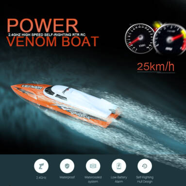 Get 51% Off For UdiRC UDI001 VENOM 25km/h High Speed Self-righting RC Racing Boat from RCMOMENT
