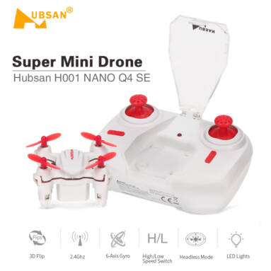 62% OFF Hubsan H001 NANO Q4 SE Pocket RC Quadcopter,limited offer $12.99 from TOMTOP Technology Co., Ltd