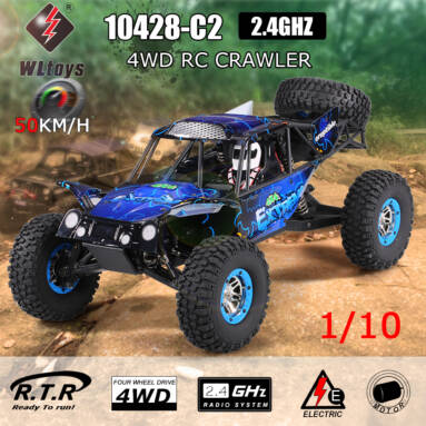 Get 41% Off For WLtoys 10428-C2 1/10 Rock Crawler Off-Road Buggy Desert Baja RC Car from RCMOMENT
