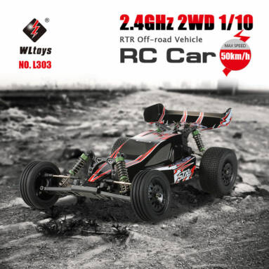 $10 Off Original WLtoys L303 2.4GHz 2WD 1/10 50km/h Brushed Electric RTR Off-road Vehicle RC Car,free shipping $79.99(Code:TTL303) from TOMTOP Technology Co., Ltd
