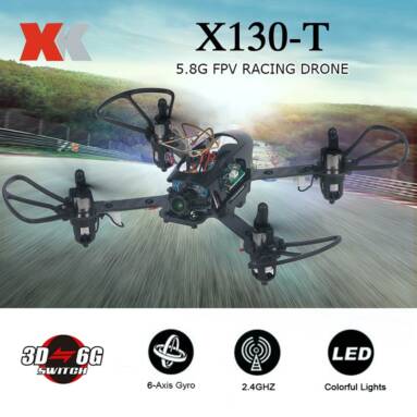 $7 OFF Original XK X130-T 5.8G FPV 3D/6G Mode  with HD Camera 2.4G 4CH Carbon Fiber Frame RTF Mini Racing Drone,free shipping $74.99(Code:TT7856) from TOMTOP Technology Co., Ltd