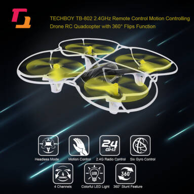 Get 36% Off For TECHBOY TB-802 2.4GHz Remote Control One-key Motion Controlling Drone from RCMOMENT