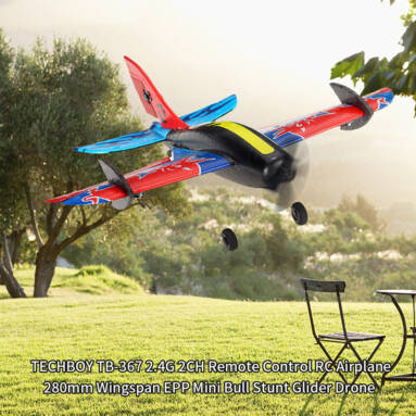 TECHBOY TB-367 2.4G 2CH Remote Control RC Airplane Low to $22.99 from TOMTOP Technology Co., Ltd