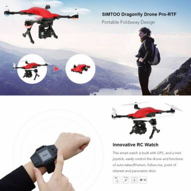 Get 49% Off For SIMTOO Dragonfly Pro 3-Axis Gimbal Aerial Photography GPS Drone RTF from RCMOMENT