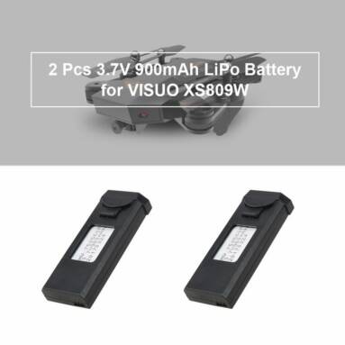 19% OFF 2Pcs 3.7V 900mAh Rechargeable LiPo Battery,limited offer $9.99 from TOMTOP Technology Co., Ltd