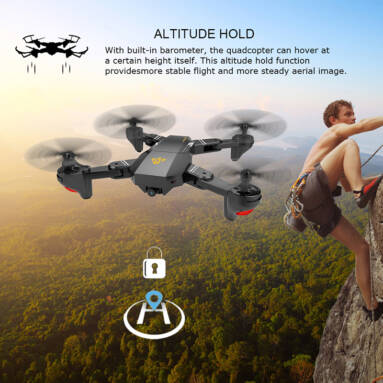 64% OFF VISUO XS809HW Wifi FPV Foldable RC Quadcopter,limited offer $32.99 from TOMTOP Technology Co., Ltd