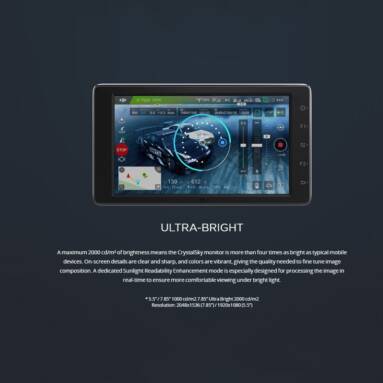 $50 OFF DJI CrystalSky Touch Screen FPV Monitor,free shipping $499.99(Code:TTCRY) from TOMTOP Technology Co., Ltd