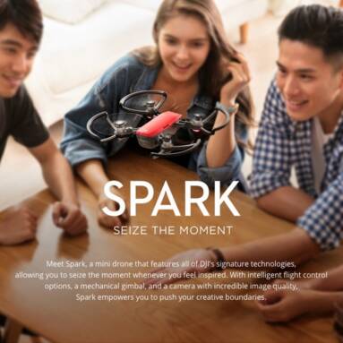 $28 OFF DJI Spark Mini RC Selfie Drone – BNF,free shipping $510.99(Code:TTSPARK2) from TOMTOP Technology Co., Ltd