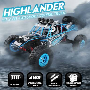 $99.99 For Original JJR/C Q39 2.4GHz 1/12 4WD RTR Desert RC Car with code EDM8278 from RCMOMENT
