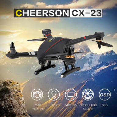 Only $189.99 For CHEERSON CX-23 5.8G FPV 2.0MP Camera GPS Brushless Quadcopter Drone with code EJ8289 from RCMOMENT