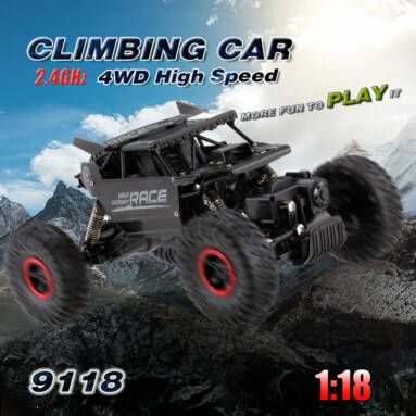 Extra 6 USD Off For Flytech 9118 1/18 2.4G 4WD Alloy Body Shell Crawler RC Buggy Car from RCMOMENT