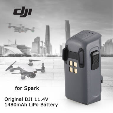 $4 OFF DJI 11.4V 1480mAh LiPo Intelligent Battery for Spark FPV Quadcopter,free shipping $49.99(Code:TT8390) from TOMTOP Technology Co., Ltd