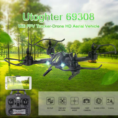 Get 46% Off For Utoghter 69308 2.4G 6-axis Gyro Altitude Hold Headless Mode G-sensor Quadcopter RTF from RCMOMENT