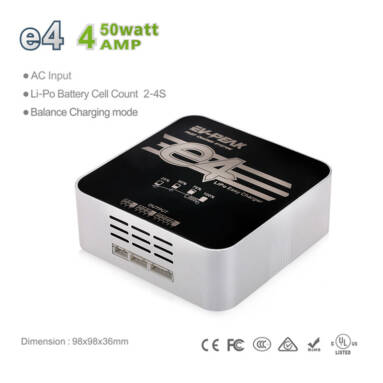 $5 OFF EV-PEAK e4 50W 4A 2-4S AC100-240V Charger,free shipping $22.99(Code:TTEVE4) from TOMTOP Technology Co., Ltd