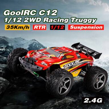 49.99$ for  GoolRC C12 2.4GHz 2WD 1/12 35km/h Brushed Electric Monster Truck from RCMOMENT