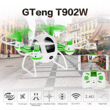34.99$ for Teng T902W Wi-Fi FPV 0.3MP Camera Selfie Drone from RCMOMENT