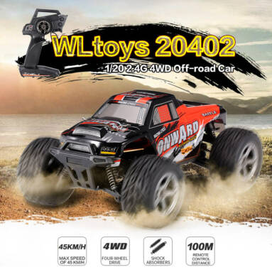 Get $4  Off For WLtoys 20402 1/20 2.4G 4WD Off-road Car Electric Cross-country Vehicle RC Crawler RTR with code EJ9222 Only $55.99 +free shipping from RCMOMENT