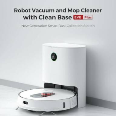 €340 with coupon for Xiaomi ROIDMI EVE Plus LDS Laser Navigation Robot Vacuum Cleaner With Intelligent Dust Collector from EU warehouse BANGGOOD