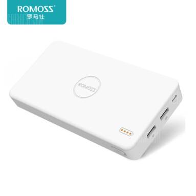 $18 with coupon for ROMOSS Polymos20 20000mAh Power Bank  –  WHITE from GearBest