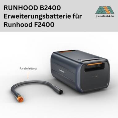 €679 med kupong for RUNHOOD B2400 2400Wh Balkongbatteripakke for F2400 fra EU-lageret GEEKBUYING