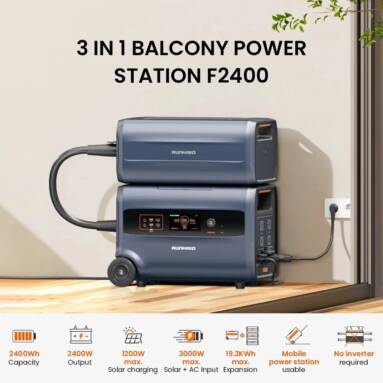 €779 med kupong for RUNHOOD F2400 bærbar kraftstasjon fra EU-lageret GEEKBUYING