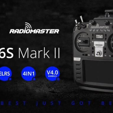 €190 with coupon for RadioMaster TX16S Mark II V4.0 Hall Gimbal from BANGGOOD