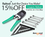 15% OFF Tools Promotion for Raitool Brand from BANGGOOD TECHNOLOGY CO., LIMITED