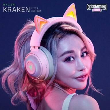 $152 with coupon for Razer Kraken Kitty Gaming Headset TNX 7.1 Surround Sound Headset with Active Noise Reduction Microphone 50mm Driver Unit Quartz from TOMTOP