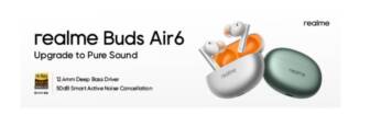 €45 with coupon for Realme Buds Air 6 Global version from GSHOPPER