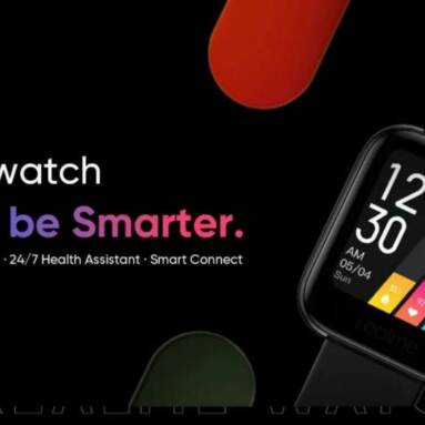 €25 with coupon for Realme Watch 1.4 inch Touch Screen IP68 Waterproof Wristband Real-time Heart Rate Blood Oxygen Monitor 14 Sport Modes Music Control Smart Watch from BANGGOOD