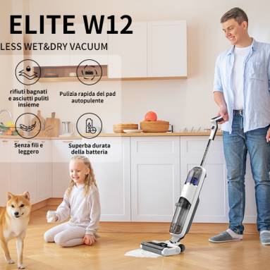 €155 with coupon for Redkey W12 Wireless Wet Dry Vacuum Cleaner For Home All In One Smart Cordless Mop Floor Washer Handheld Household Self-Cleaning from EU warehouse ALIEXPRESS